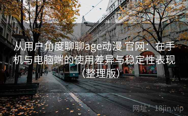 从用户角度聊聊age动漫 官网：在手机与电脑端的使用差异与稳定性表现（整理版）